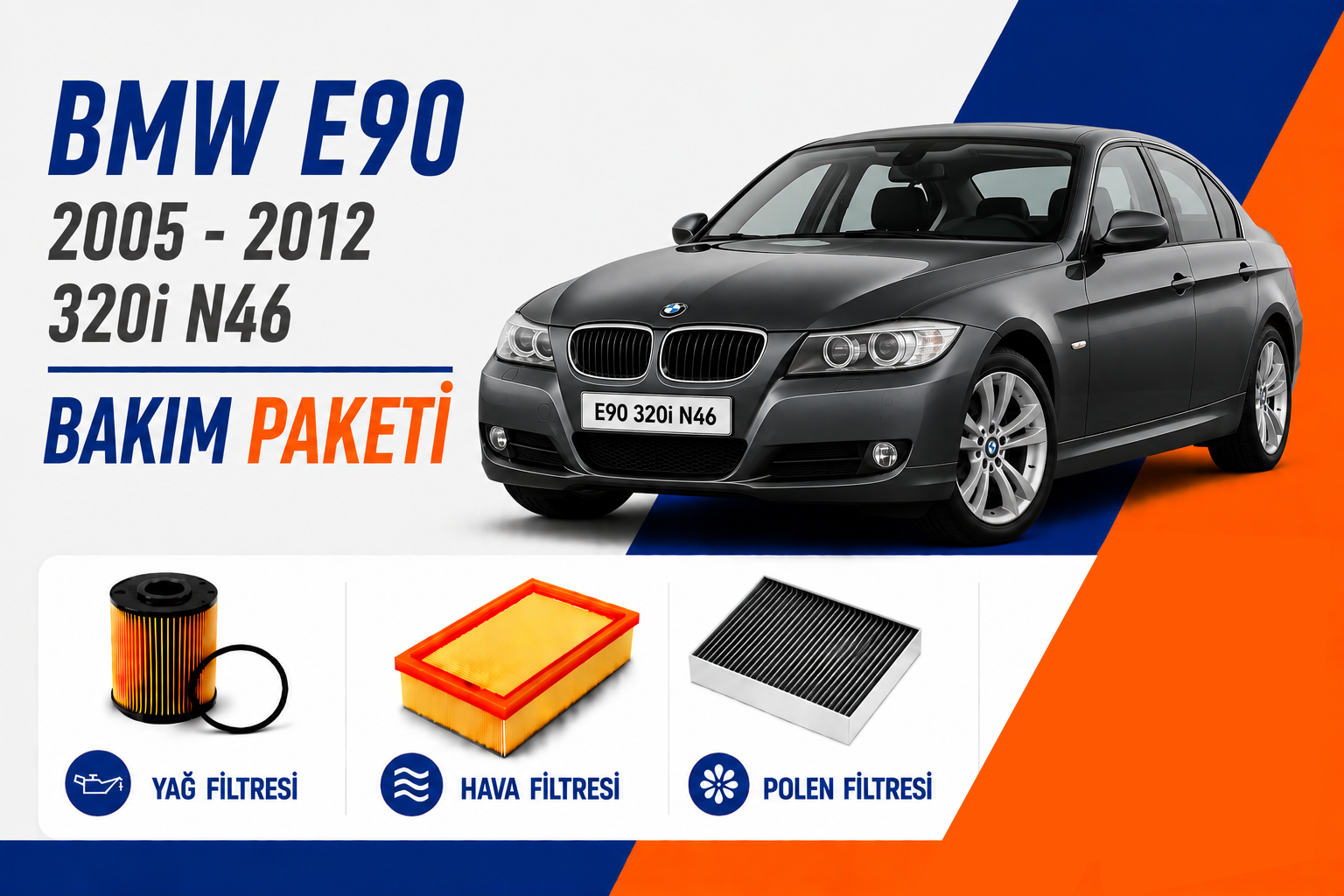 BMW E90 320i N46 Bakım Paketi (2005-2012)