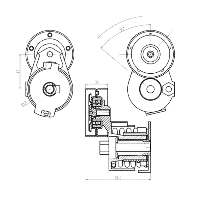 GMB 8200492180 V KAYIS GERGISI KOMPLE RENAULT CLIO III / MEGANE I-II-III