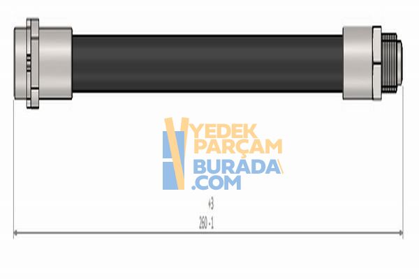 CAVO 34306792253 Fren Hortumu Arka BMW E81-E82-E87-E88-E90-E91-E93-F20-F21-F22-F23-F30-F31-F34-F35-4F32-F33-F36-X1 E84