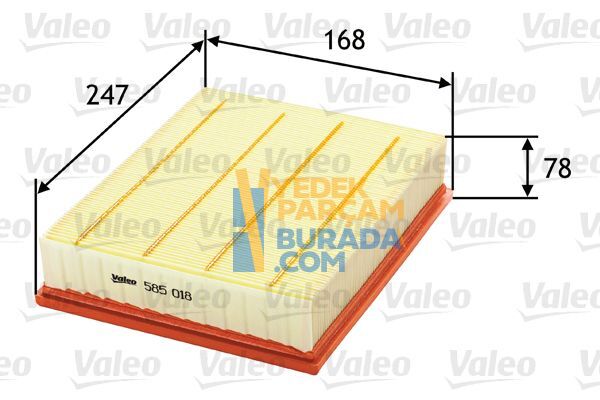 VALEO 058133843 HAVA FILTRESI VW PASSAT-A4-A6