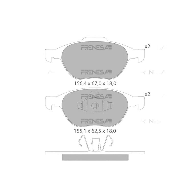 VALEO MEAV6J 2K021 AA FREN BALATASI ÖN FORD FOCUS/KUGA/S60/MAZDA 3