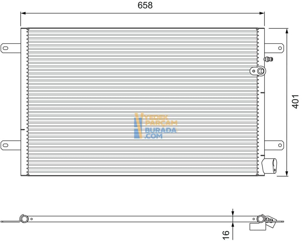 VALEO 4F0260403E KLIMA RADYATÖRÜ VW A6