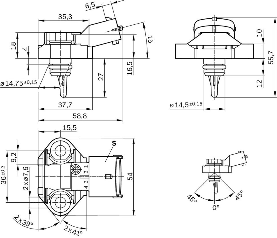 BOSCH 1789362 BASINÇ SENSÖRÜ OPEL ZAFIRA B