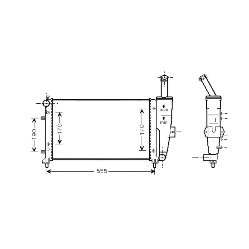 RAPRO 068121063M RADYATÖR SU HORTUMU VW GOLF3-POLO CLASSIC-CADDY