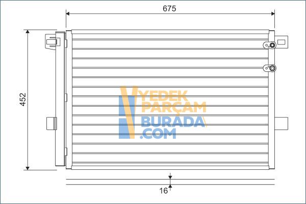 VALEO 2H0820411A KLIMA RADYATÖRÜ VW AMAROK