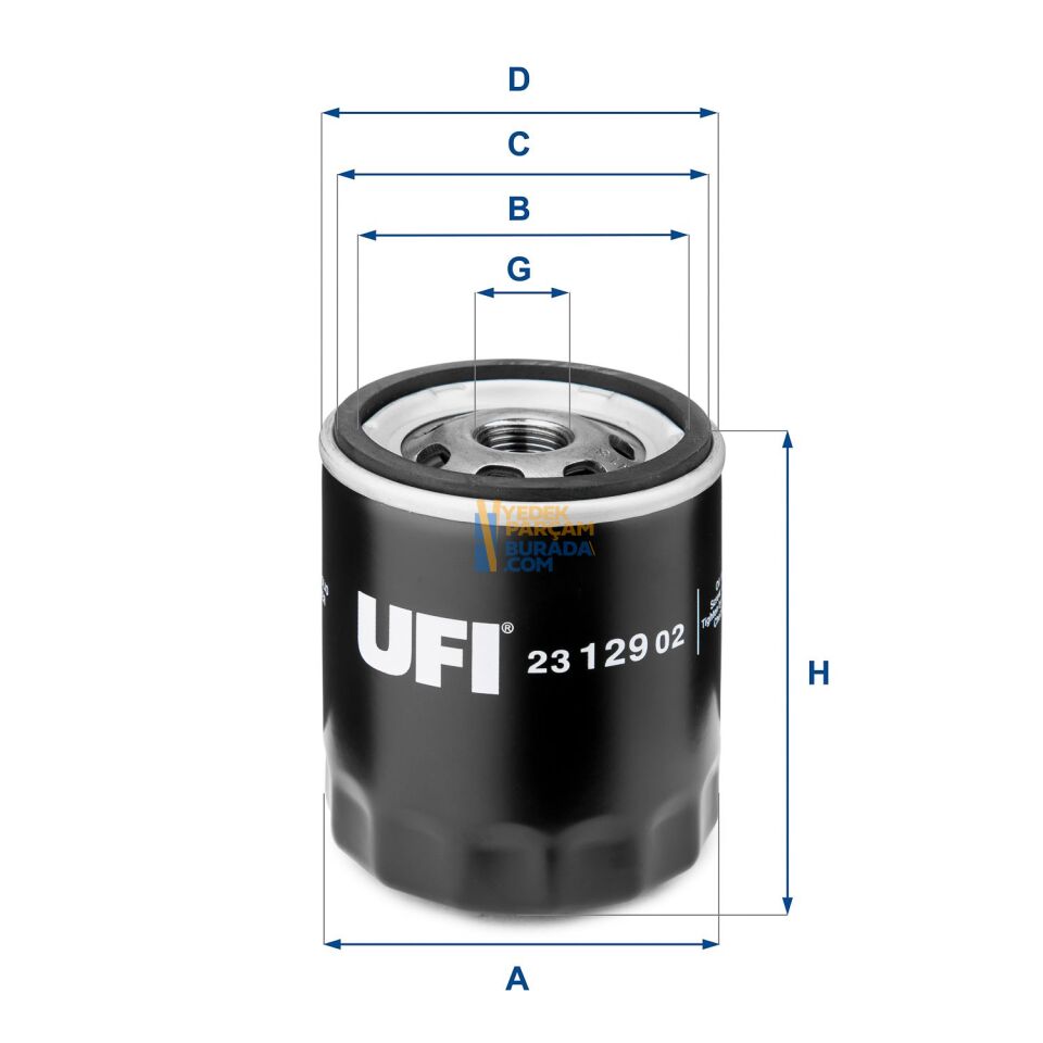 UFI 650104 YAG FILTRESI OPEL ASTRA F ASTRA G CORSA B CORSA C VECTRA B VECTRA C