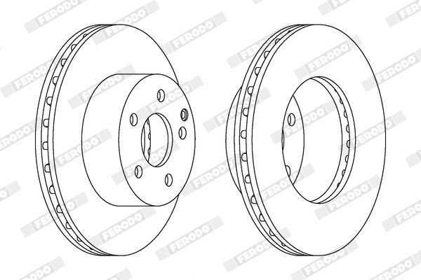 FERODO 43512-02180 FREN DISKI ÖN JAPON COROLLA