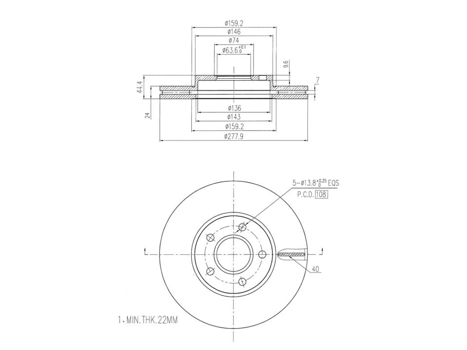 GOODYEAR 2T14 1125 CC FREN DISKI ÖN FORD CONNECT