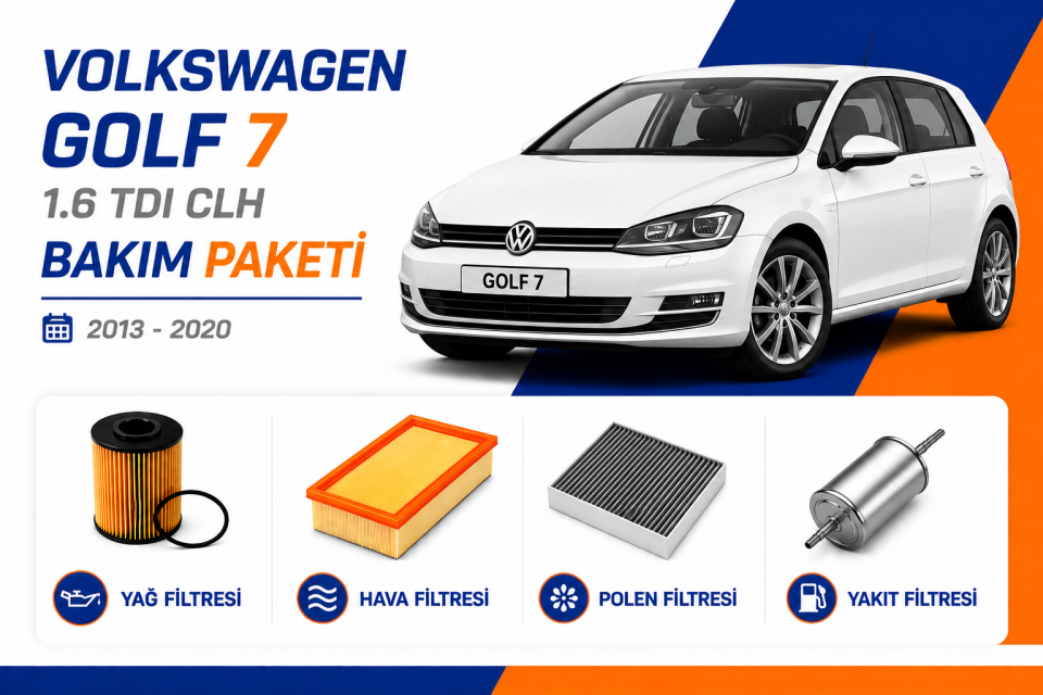 Volkswagen Golf 7 1.6 TDI CLH Bakım Paketi (2013-2020)