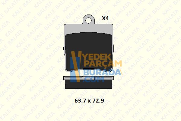 KALE Fren Balatası Arka W202-203-210