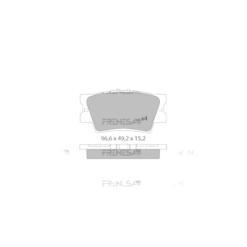 EUROREPAR 04466-06080 FREN BALATASI ARKA JAPON CAMRY (V4, V5)