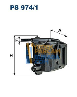 FILTRON 1901.95 YAKIT FILTRESI PSA 206/207/307/308/PARTNER/S40/V50/FOCUS