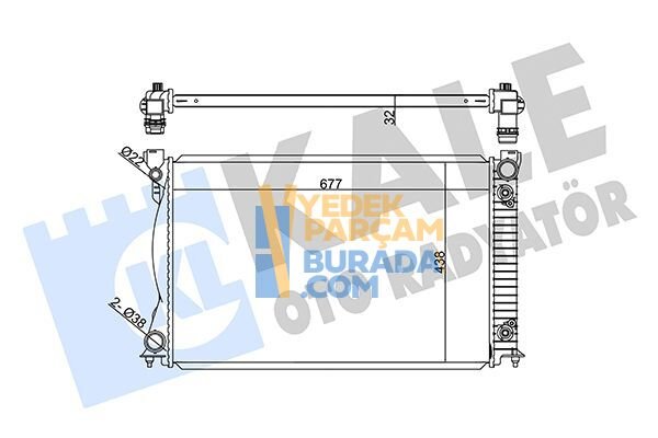 KALE 4F0121251F SU RADYATÖRÜ VW A6