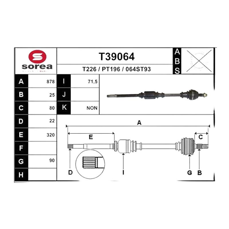 GATES A6402003370 V KAYIS GERGI RULMANI MERCEDES W169-245