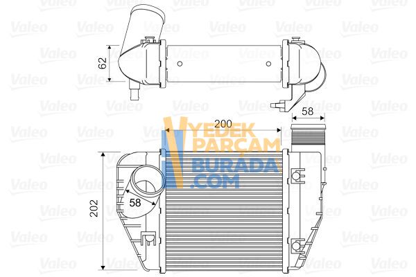 VALEO 4F0145805AA TURBO RADYATÖRÜ VW A6