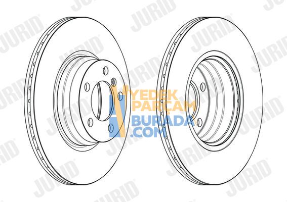 JURID 34116792221 FREN DISKI ÖN BMW F22-F22 LCI-F23-F23 LCI-F30-F30 LCI-F31-F34 GT-4F32-F32 LCI-F33-F33 LCI-F36 GRAN