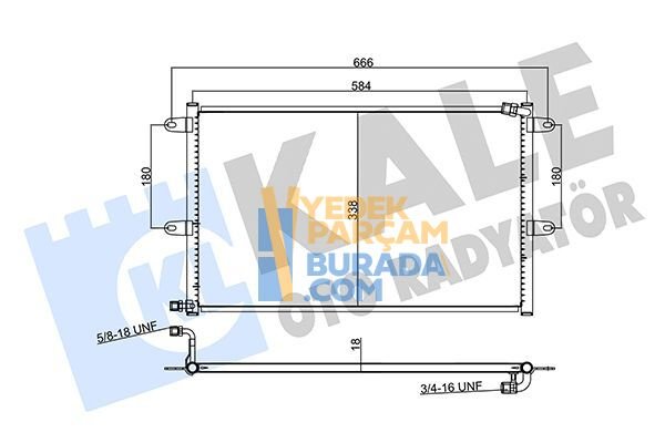 KALE 6K0820413 KLIMA RADYATÖRÜ VW POLO CLASSIC