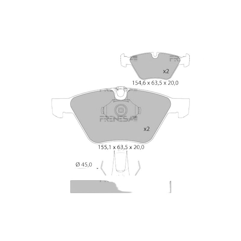M.MARELLI 34116771868 FREN BALATASI ÖN BMW E90-E91-E92-E93-X1 E84