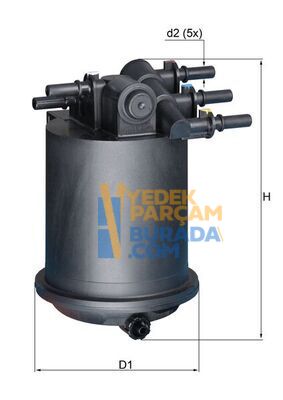 MAHLE 7700109585 YAKIT FILTRESI RENAULT KANGOO/MEGAN
