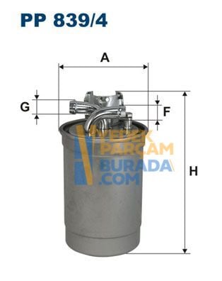 FILTRON 057127435D YAKIT FILTRESI VW PASSAT-A4-A6
