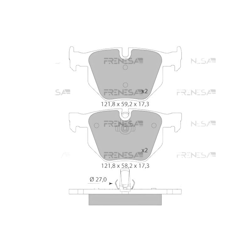 M.MARELLI 34216763043 FREN BALATASI ARKA BMW E60-E61-E63-E64
