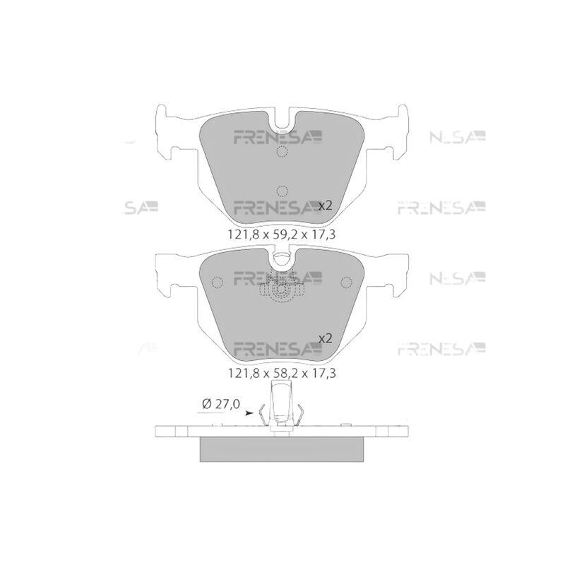 M.MARELLI 34216763043 FREN BALATASI ARKA BMW E60-E61-E63-E64