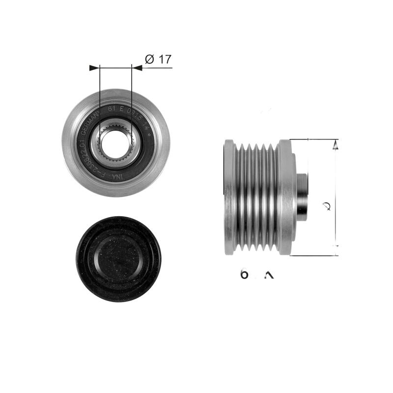 GATES 77363948 ALTERNATÖR KASNAGI FIAT BRAVO II / DOBLO