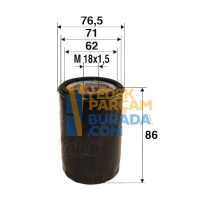 VALEO 650104 YAG FILTRESI OPEL ASTRA F ASTRA G CORSA B CORSA C VECTRA B VECTRA C