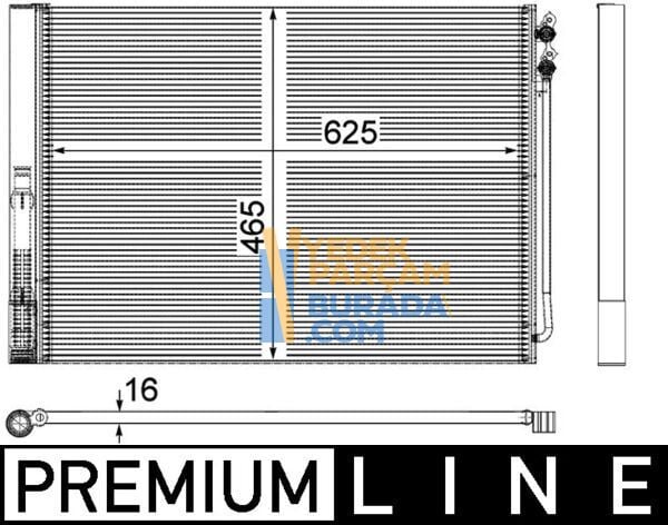 BEHR 64509391489 KLIMA RADYATÖRÜ BMW F06-F07-F10-F10 LCI-F11-F11 LCI-F18-F18 LCI-F12-F13-F01-F02
