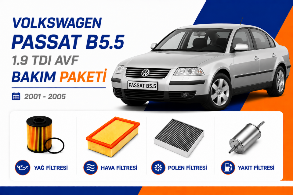 Passat B5.5 2001-2005 1.9 TDI AVF Bakım Seti