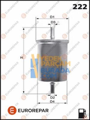EUROREPAR 818568 YAKIT FILTRESI OPEL ASTRA G CORSA C VECTRA B-C MERIVA A OMEGA B