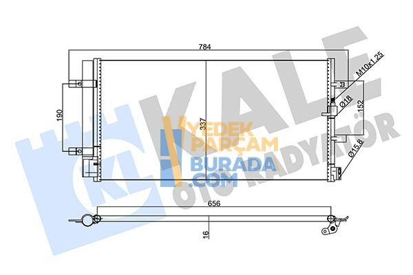 KALE 8T0260401 KLIMA RADYATÖRÜ VW A4-A5-Q5