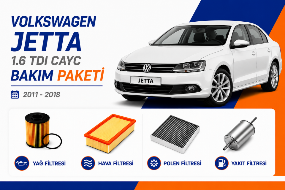 Volkswagen Jetta 1.6 TDI CAYC Bakım Paketi (2011-2018)