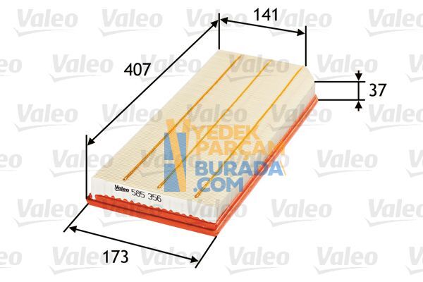 VALEO 06F133843A HAVA FILTRESI VW GOLF5-JETTA-PASSAT-A3
