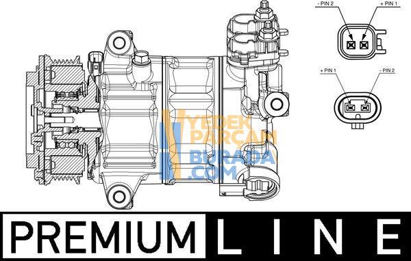 BEHR  KLIMA KOMPRESÖRÜ FORD FOCUS/KUGA/PUMA