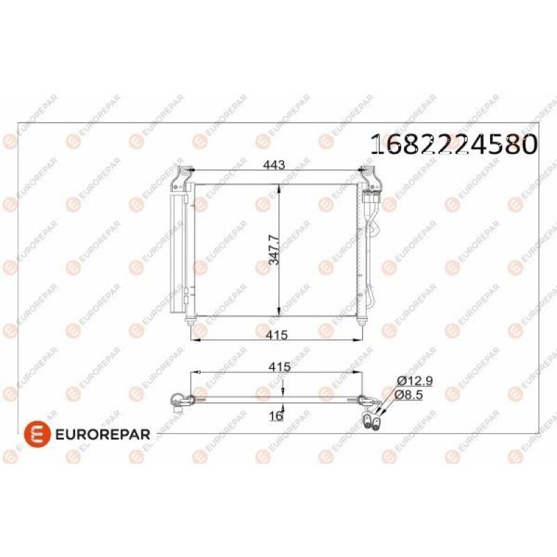 EUROREPAR 9760607500 / RADYATOR PSA