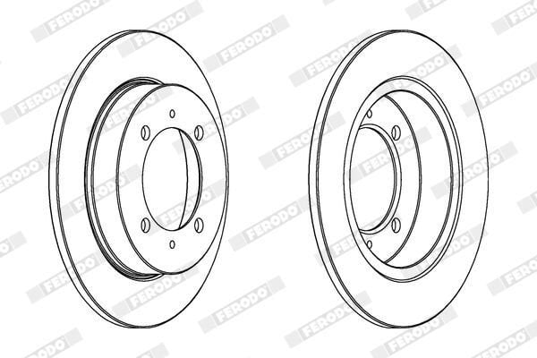 FERODO MR913846 FREN DISKI ARKA JAPON CARISMA (DA)