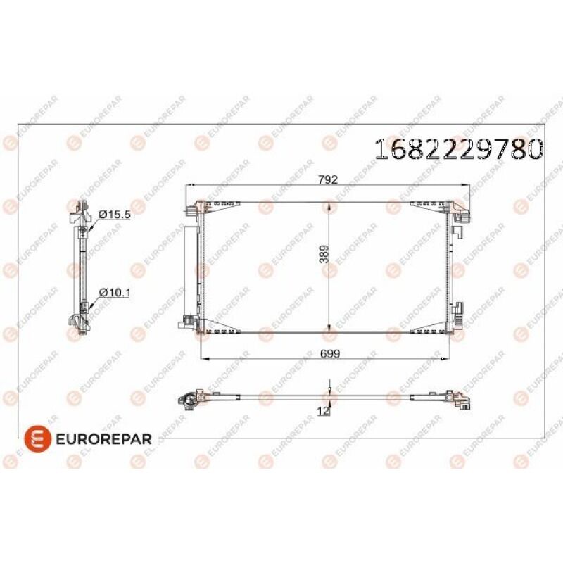 EUROREPAR 88450F4020/ RADYATOR PSA