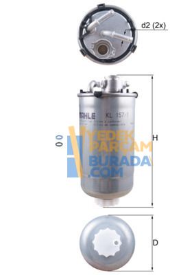MAHLE 6Q0127401B YAKIT FILTRESI VW POLO-CORDOBA-FABIA