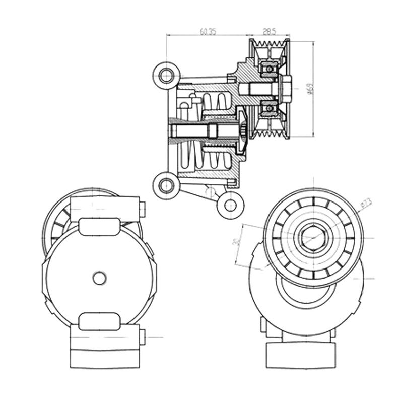 GMB 3M5Q 6A228 AE V KAYIS GERGI RULMANI FORD FOCUS/C-MAX