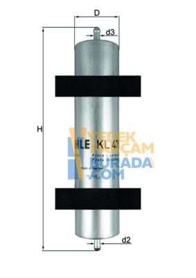 MAHLE 13327794549 YAKIT FILTRESI BMW E46