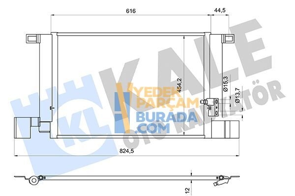 KALE 4M0816421B KLIMA RADYATÖRÜ VW Q7