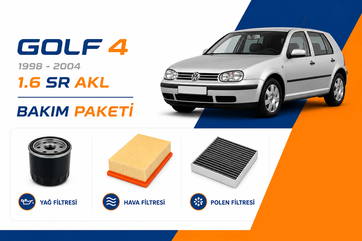 Volkswagen Golf 4 1.6 SR AKL Bakım Paketi (1998-2004)
