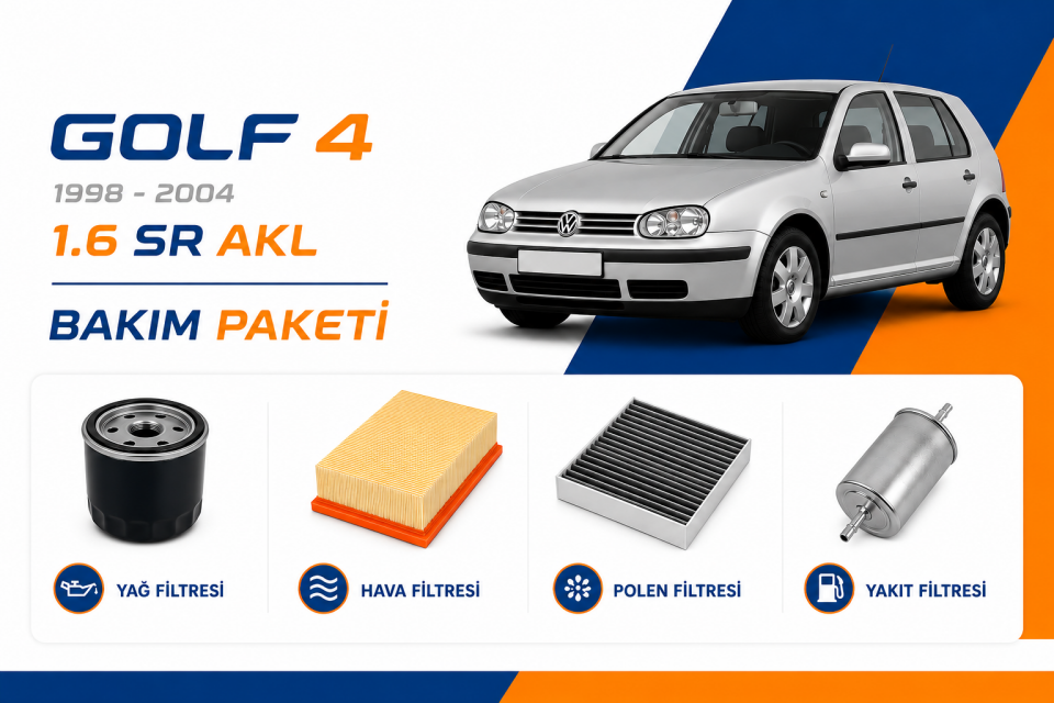 Volkswagen Golf 4 1.6 SR AKL Bakım Paketi (1998-2004)
