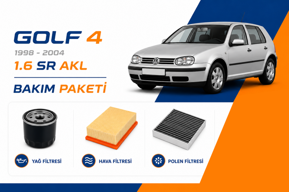 Volkswagen Golf 4 1.6 SR AKL Bakım Paketi (1998-2004)