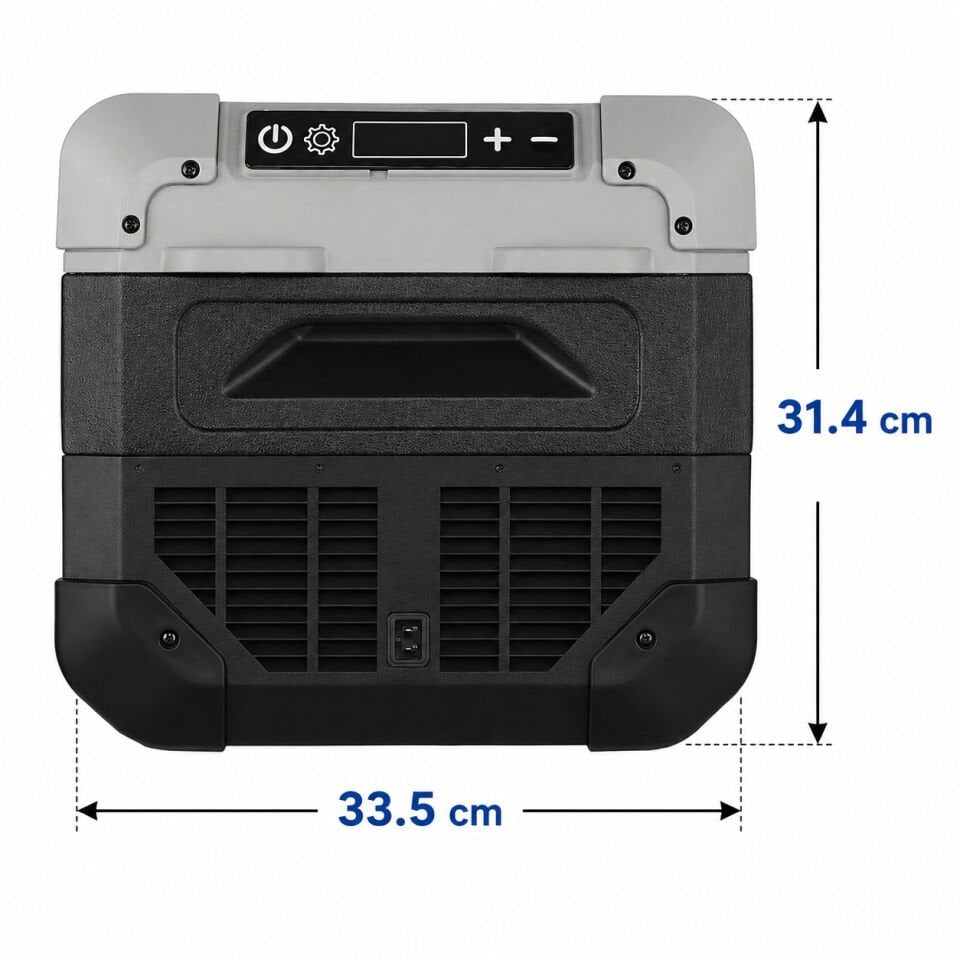 OpBa Ice 20 Litre Tek Kapak Araç İçi Buzdolabı 12V / 24V Kompresörlü Oto Buzdolabı -20°C