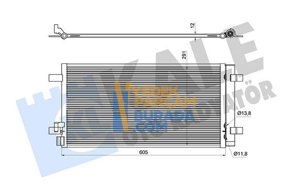 KALE 2Q0816411A KLIMA RADYATÖRÜ VW POLO-IBIZA-FABIA