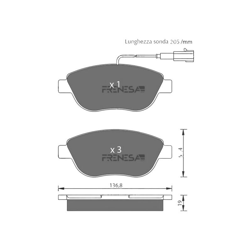 FERODO 77363958 FREN BALATASI ÖN FIAT DOBLO III/LINEA/STILO/CORSA D/307/C4
