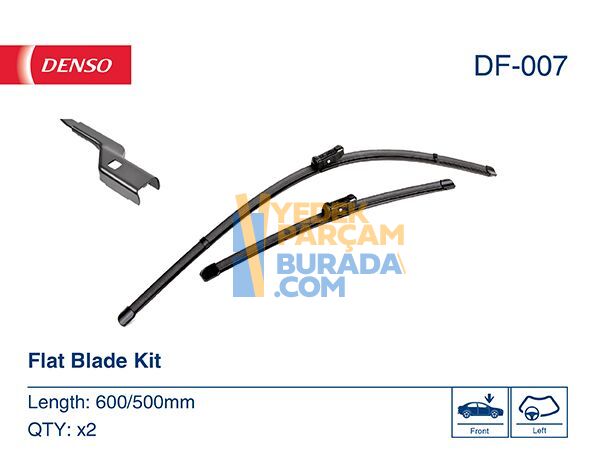 DENSO 8K1998002 SILECEK SÜPÜRGESI ÖN TAKIM VW A4-A5-Q3-Q5-MACAN