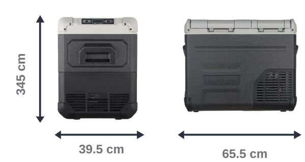 OpBa Ice 35 Litre Çift Bölmeli Araç İçi Buzdolabı 12V / 24V Kompresörlü Oto Buzdolabı -20°C